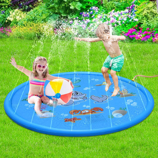 Kids Splash Play Mat - Water Sprinkler Outdoor Fun