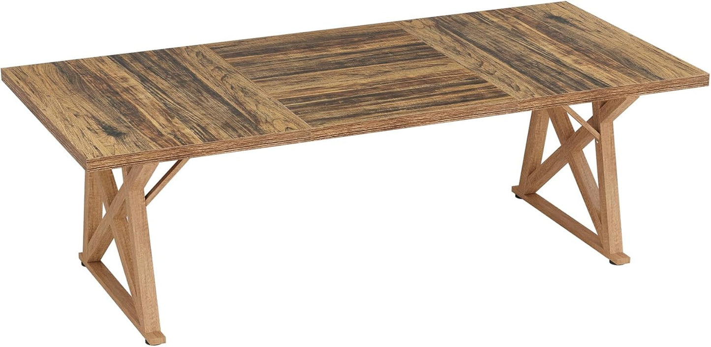 Dinning Room Table for 8 People, 6Ft Wooden Dining Table, 71 in