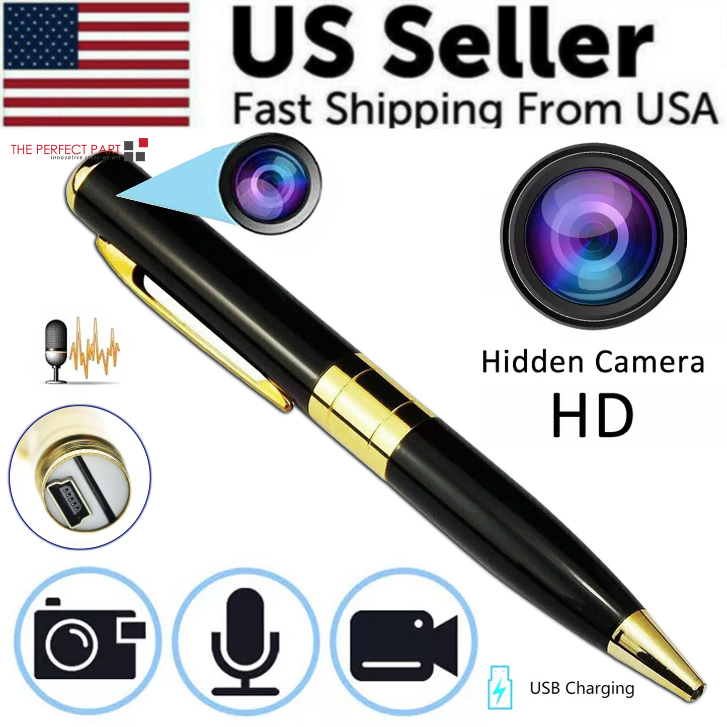 HD Spy Pen Camera - Mini Hidden Video & Audio Recorder | Security DVR