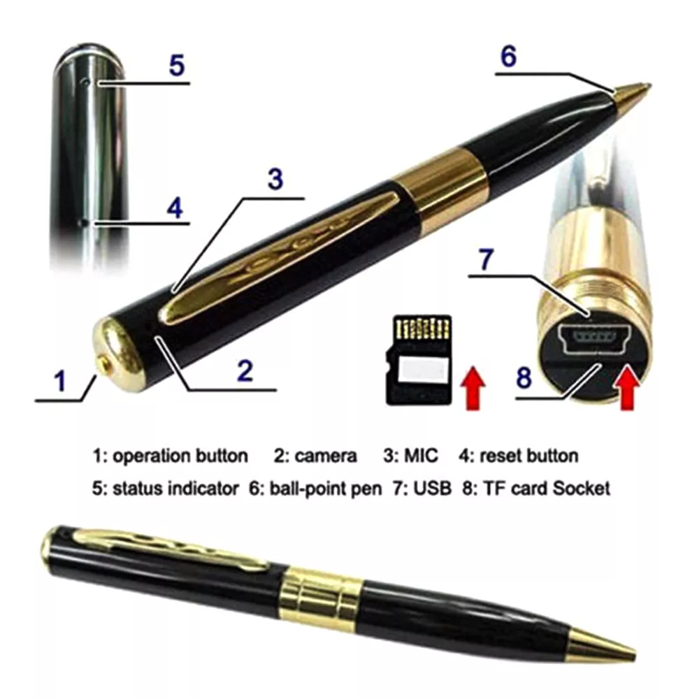 HD Spy Pen Camera - Mini Hidden Video & Audio Recorder | Security DVR