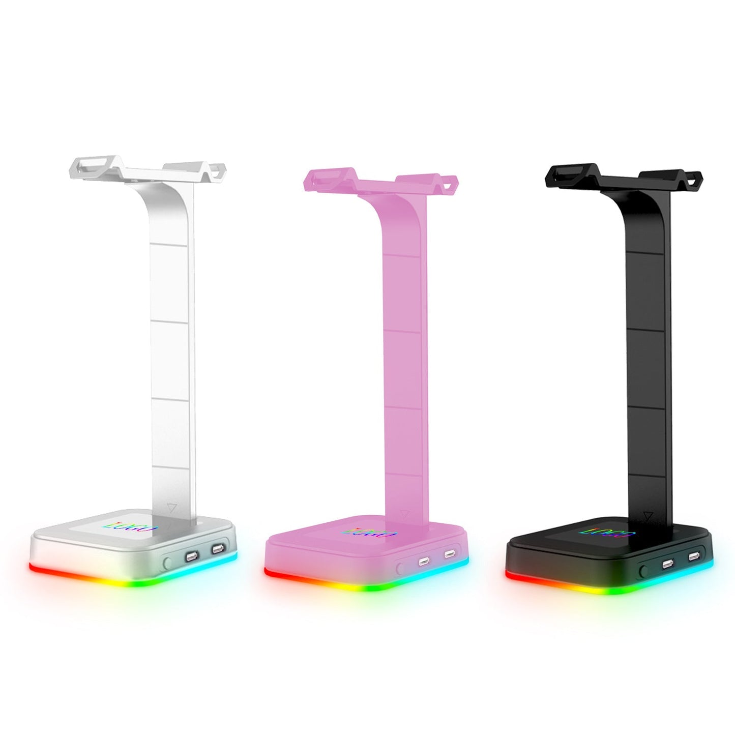 Desktop Gamer 2 In 1 RGB Headphone Stand Power Strip