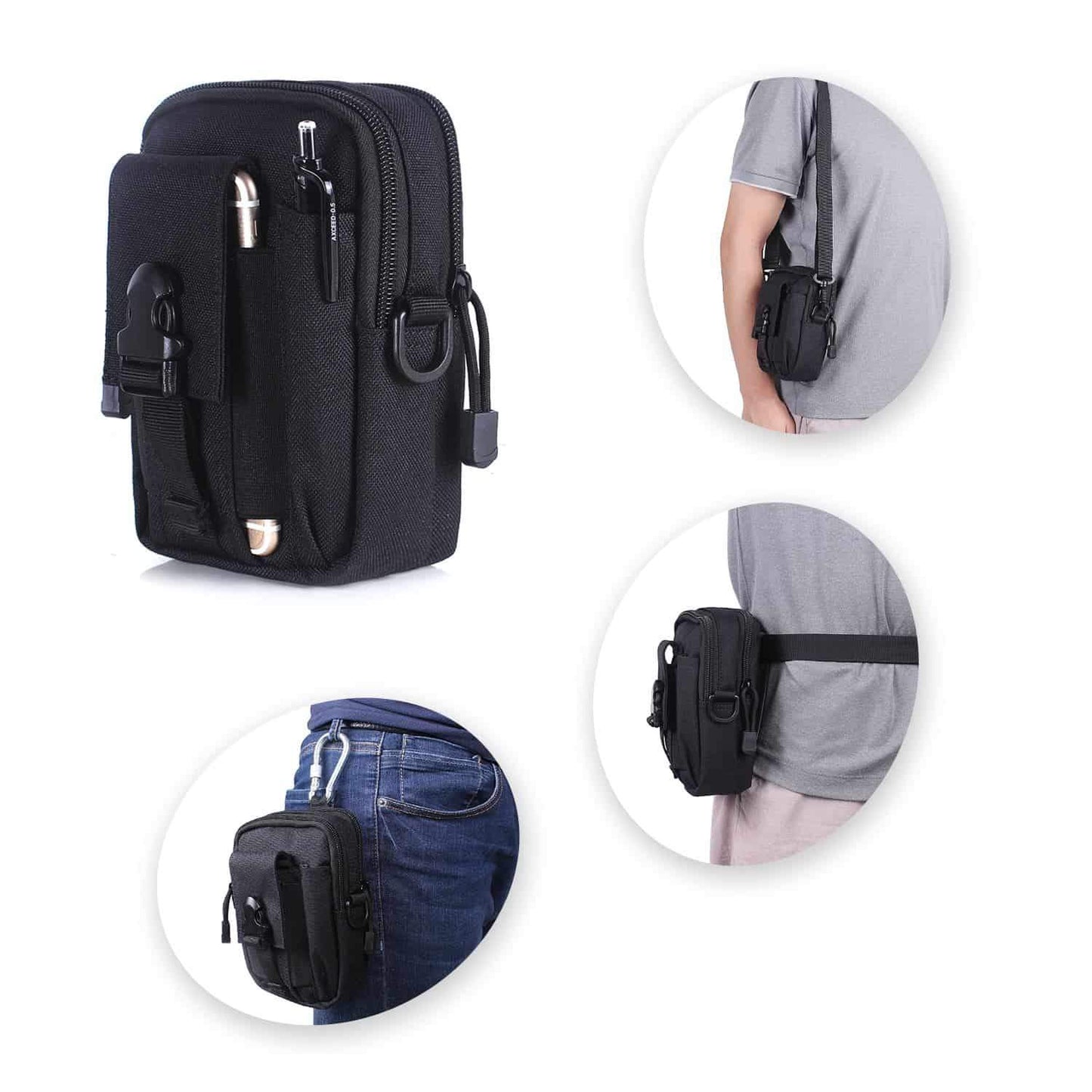 Multi-Purpose Waist Bag - Compact Gadget Organizer | Travel Pouch