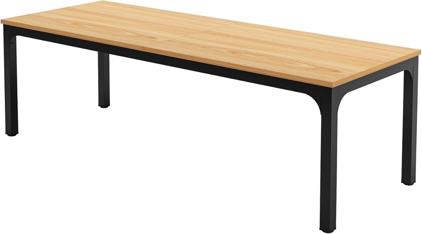 78" Modern Dining Table - Seats 6-8 | Large Family Entertainment