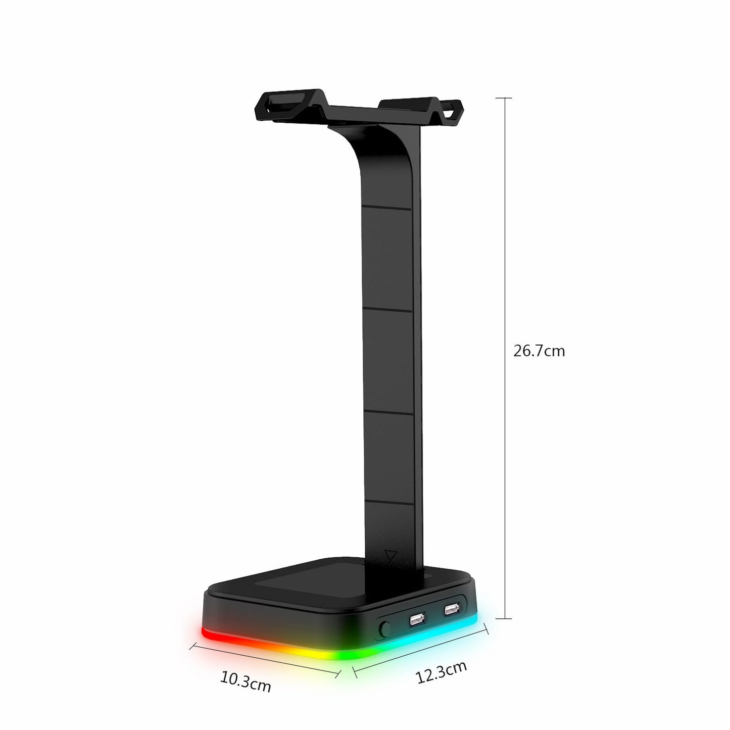 Desktop Gamer 2 In 1 RGB Headphone Stand Power Strip