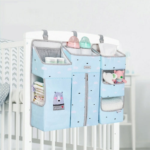 Portable Diaper Caddy Organizer - Adjustable Dividers | Nursery Storage