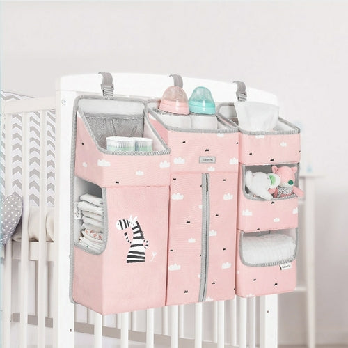 Portable Diaper Caddy Organizer - Adjustable Dividers | Nursery Storage