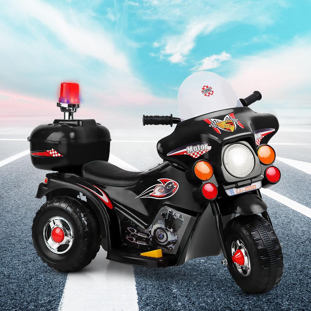 Rigo Kids Electric Ride On Police Motorcycle Motorbike 6V Battery