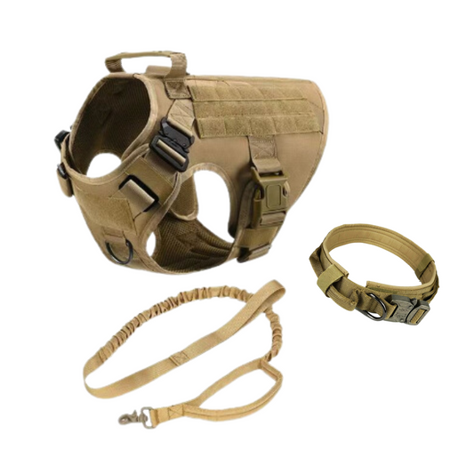 Tactical Dog Gear Set - Military-Grade Harness, Collar & Leash