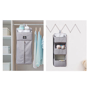 Portable Diaper Caddy Organizer - Adjustable Dividers | Nursery Storage