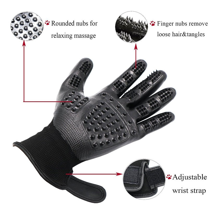 Pet Grooming Gloves - Professional Deshedding Tool | Quick Shipping