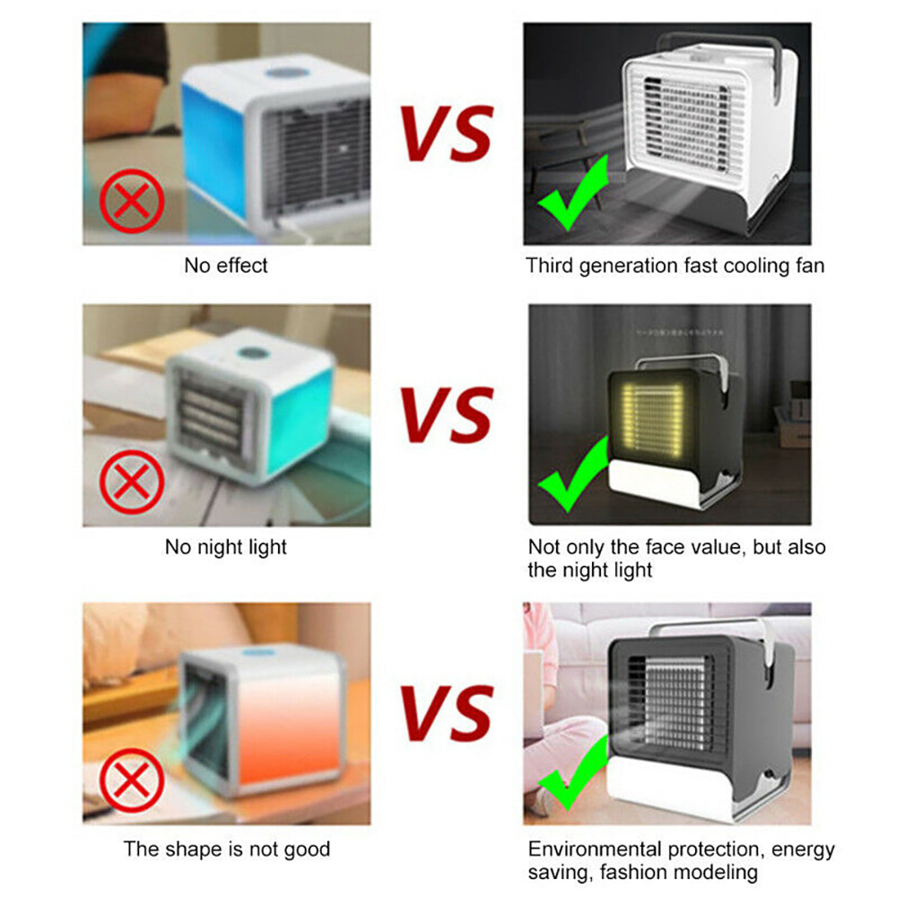 Portable Mini Air Conditioner - USB Negative Ion Cooling Fan