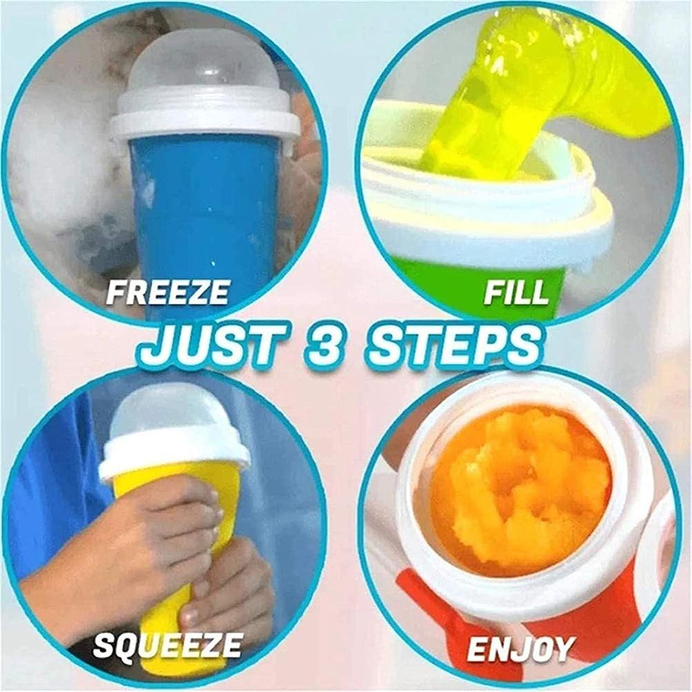 Portable Slushy Maker Cup - Travel Ice Blender | DIY Frozen Drinks