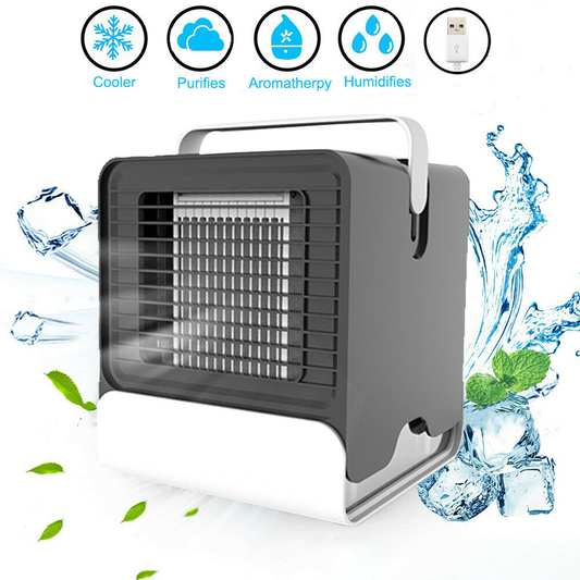 Portable Mini Air Conditioner - USB Negative Ion Cooling Fan