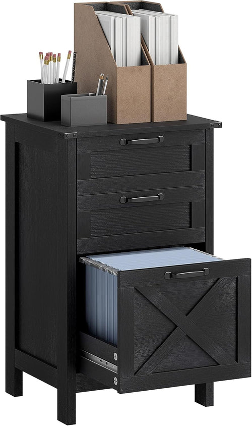 3 Drawer File Cabinet with Silent Slides, Vertical Filing Cabinet for